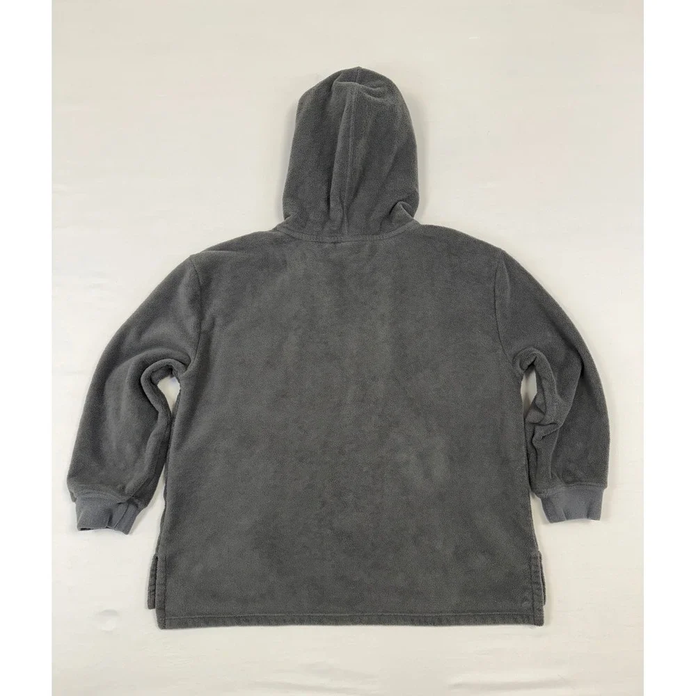 Gap Kids Fleece Hoodie Pullover Kangaroo Pocket‎ Size L (10) Dark Grey Soft